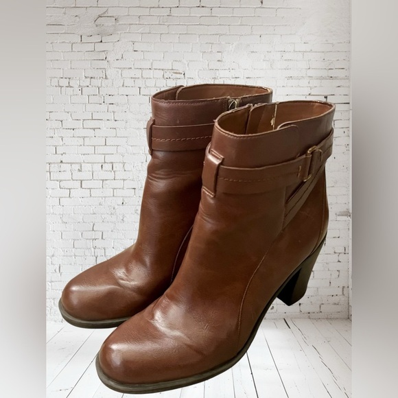 Franco Sarto Brown Ankle Boots - Picture 11 of 11
